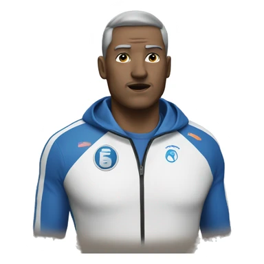 coach esport with whistle facing forward sticker