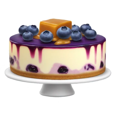 blueberry cheesecake with caramel  sticker