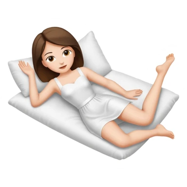 naked woman lying down and showing her vagina with spread legs sticker