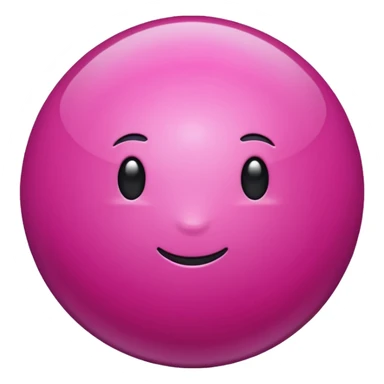 magenta sphere. sticker