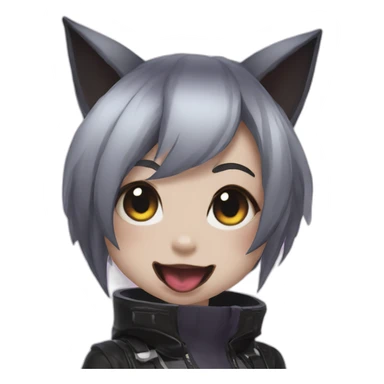 goth nekochan mei,overwatch,tongue sticker