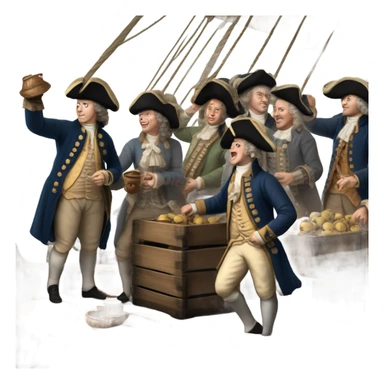 Boston tea party group sticker
