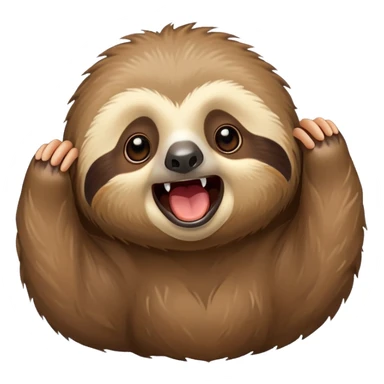 I want a cute Sloth screaming « Motivation ! » sticker