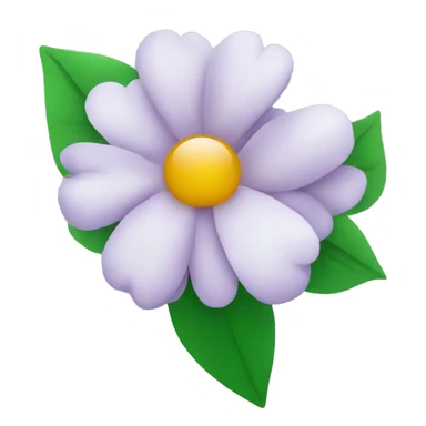 A flower with petals and leaves sticker