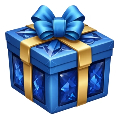 Sapphire gift box sticker