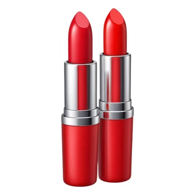lipstick bullet, polished silver chrome, sexy beauty symbol sticker
