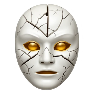 Máscara rachada sticker