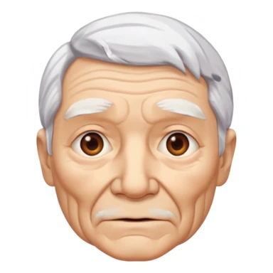 hazle mas arrugas , cabello blanco sticker