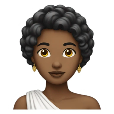 black-haired-godess sticker