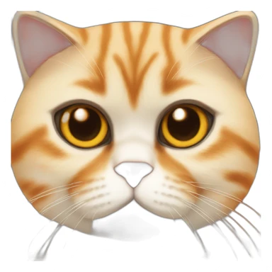 Exotic-shorthair-orange-cat sticker