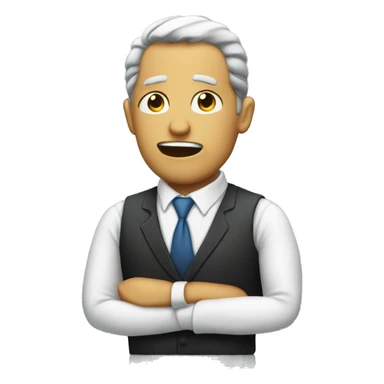 Boss being annoying sticker