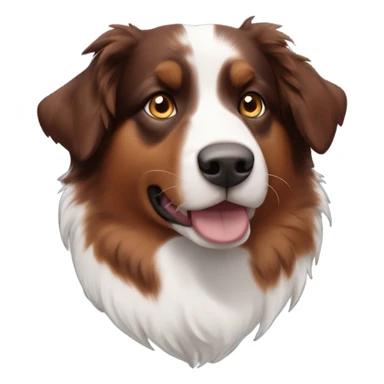 Red tri Australian shepherd sticker