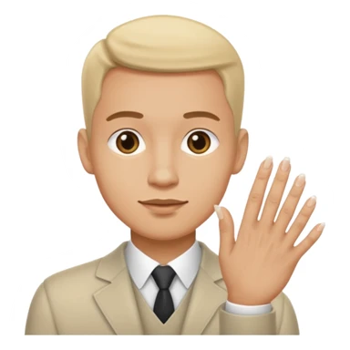 fingernails man sticker