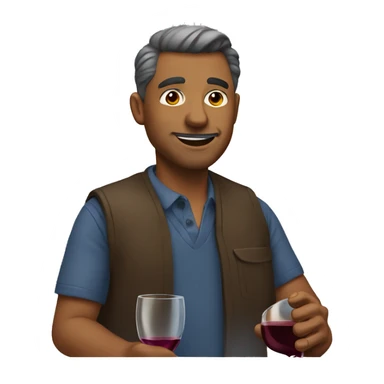 moderne father drink wine sticker