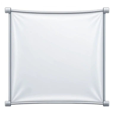 white banner sticker