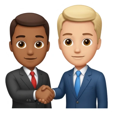 business handshake sticker
