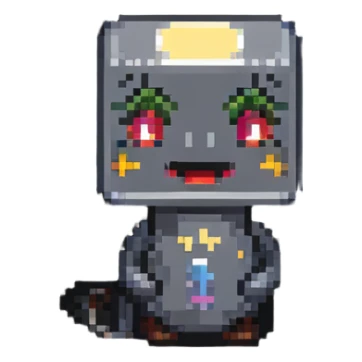 animated lamp with face sticker