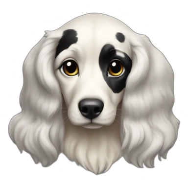 weinner harlequin silver cream black sticker