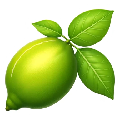 One Lime Green Lemon Leaf sticker