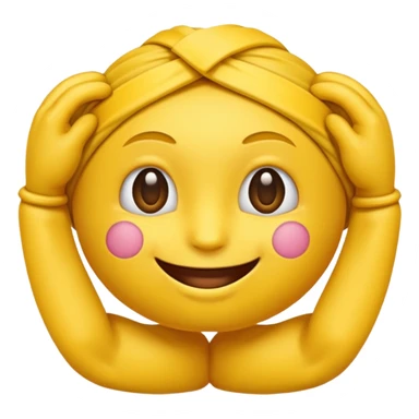 Un emoji de base qui a les bras croisés sticker