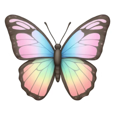 Pastel butterfly sticker