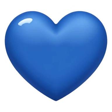 blue (royal blue shade) heart sticker