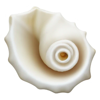 white conch shell sticker