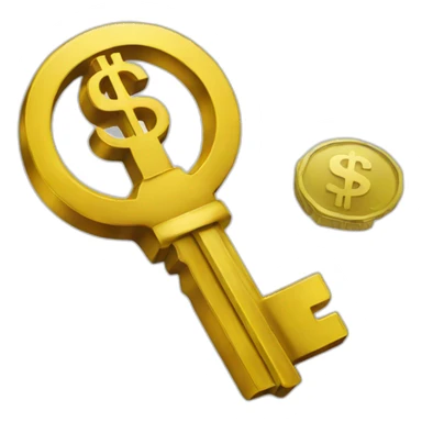 the dollar key sticker