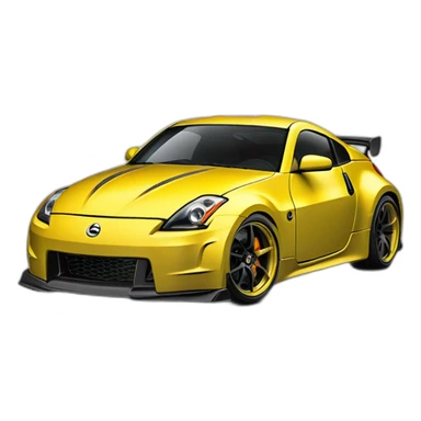350z rallye tuning yellow sticker