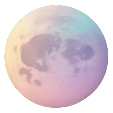 Pastel moon  sticker