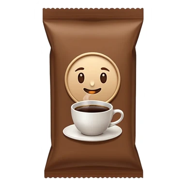 rectangular coffee sachet sticker