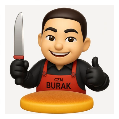 Convert the uploaded image into a 3D Apple-style emoji — preserve the key shapes, colors, and overall composition of the original image. Simplify the forms into clean, rounded cartoon-style elements while keeping the subject recognizable. Apply glossy textures, soft lighting, smooth shading, and render everything in Apple emoji style on a clean white background, with the character having almond-shaped, slanted eyes. sticker