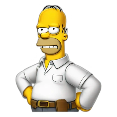 Homer simpson choses sticker