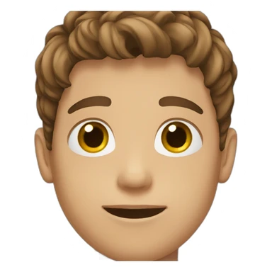 teenage boy with brown hair sticker