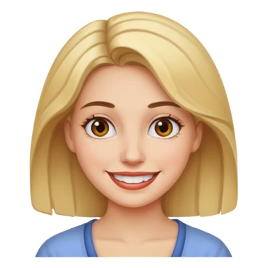 Women painting smilling sticker