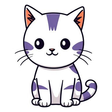 Emo cat sticker