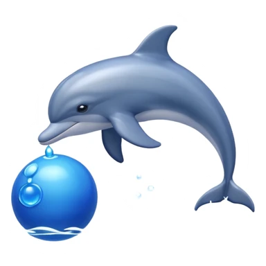 Dolphin with ball sticker