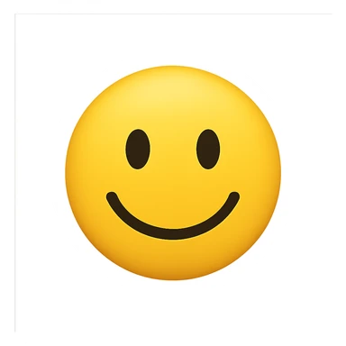 classic yellow smiley face emoji sticker