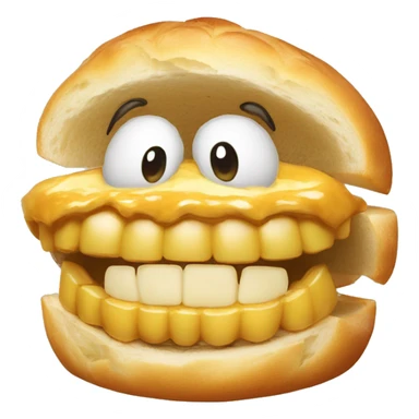 un boulanger avec les dents écartées  sticker