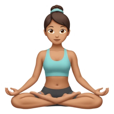 lotus yoga pose sticker