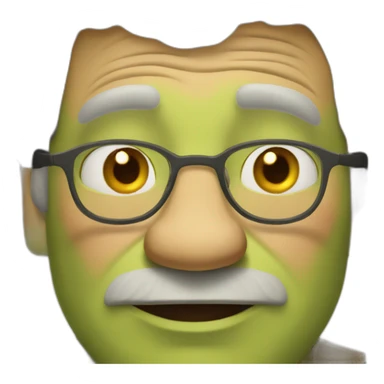 Shrek's grandpa sticker