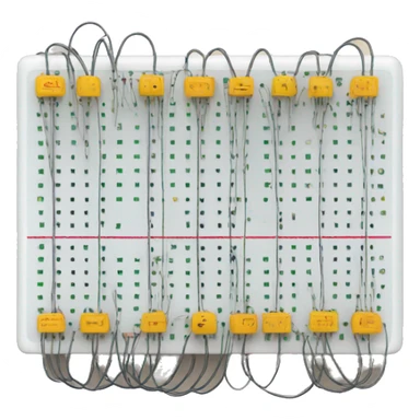 breadboard with wires sticker