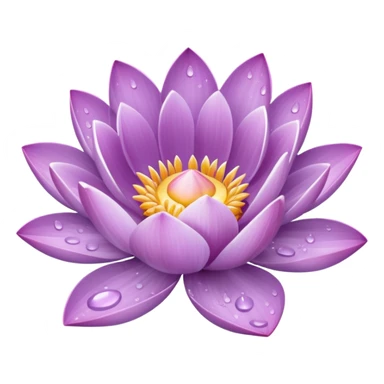 Lilac lotus sticker