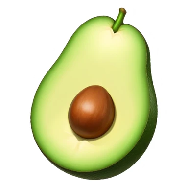 Aguacate con labios grandes  sticker