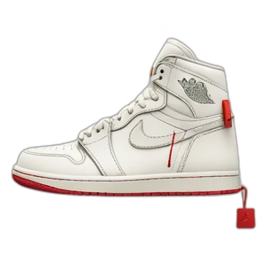 Jordan one off white sticker