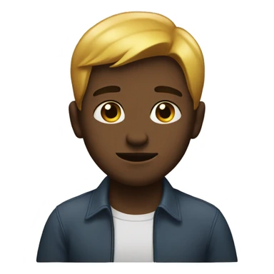 A boy cannot say anything,because he doesn’t know sticker