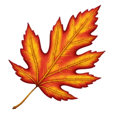 autumn leaf  sticker