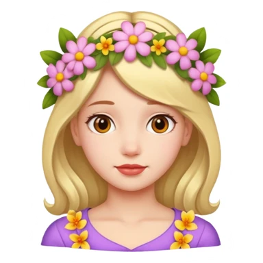 GIRL WITH FLOWERS sticker