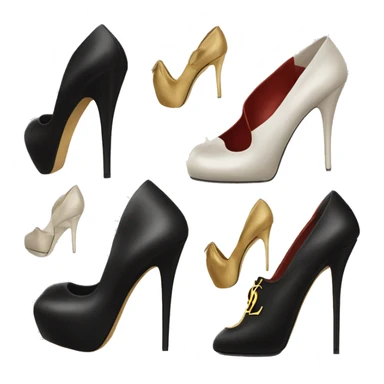 high heels yves saint laurent sticker