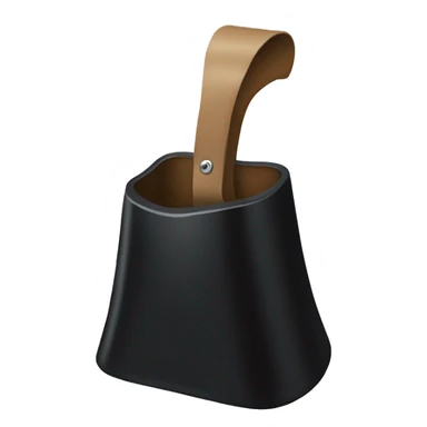 Black cowbell sticker